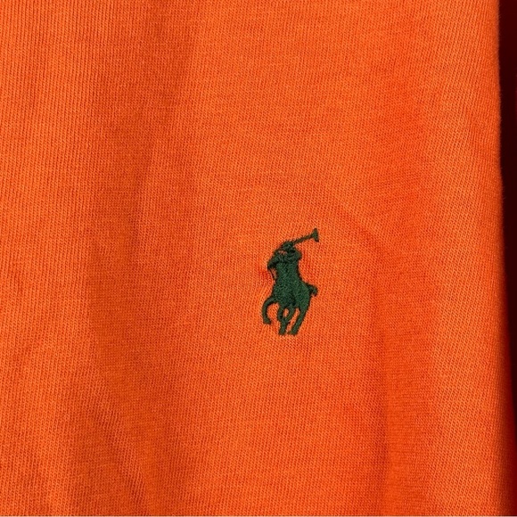 Polo by Ralph Lauren Orange Shirt Boys Size M - Picture 4 of 5